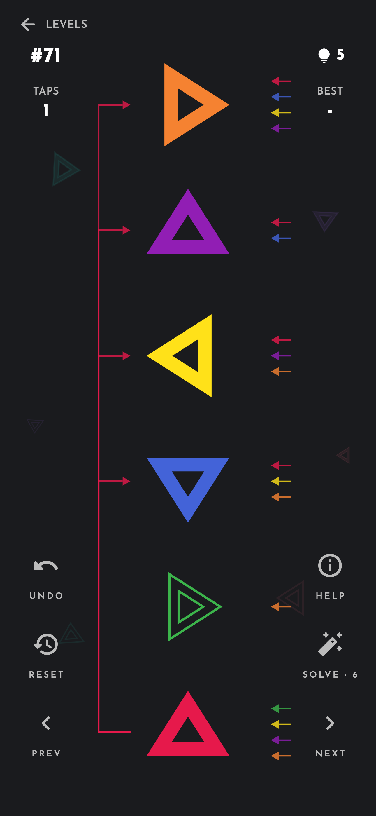 Linked Lights in dark mode